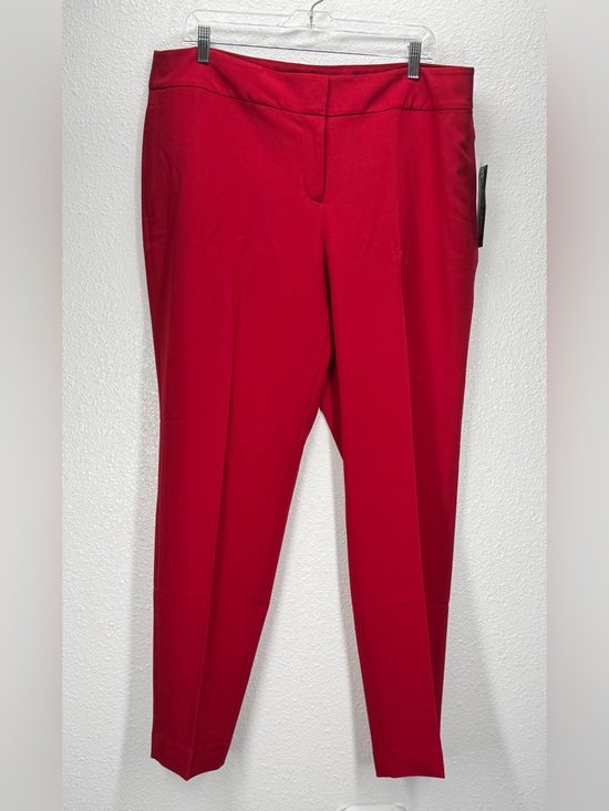 Evan Picone Pants - Black Label by Evan Picone Fire Red Trousers 16 Straight Leg (Runs like 14)